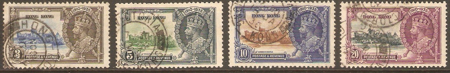 Hong Kong 1935 Silver Jubilee Set. SG133-SG136.